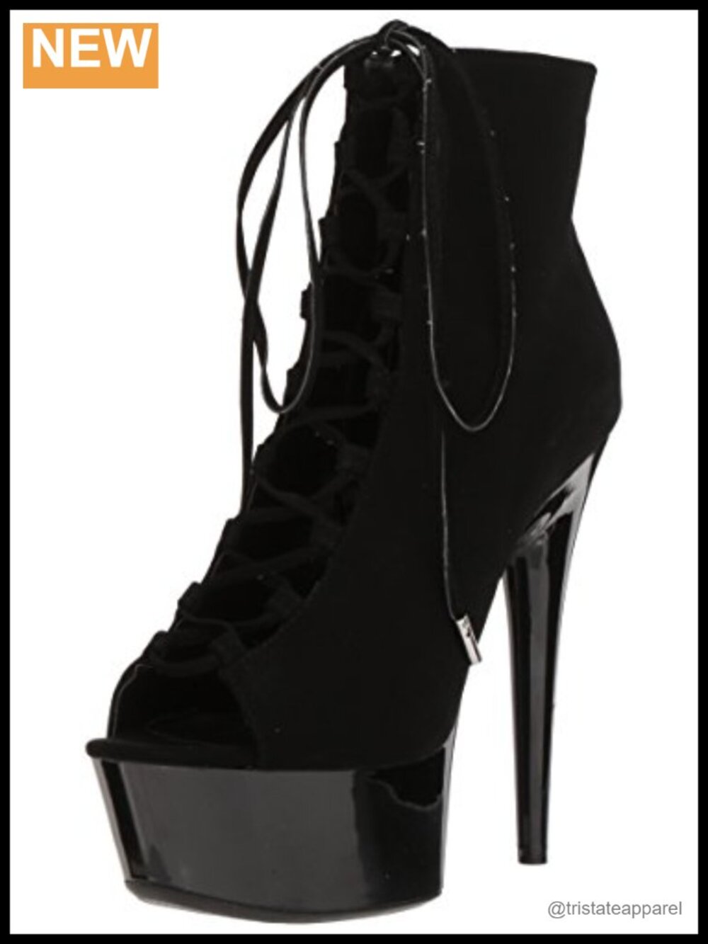 Women's Suede Peep Toe Platform Stiletto Ankle Bootie